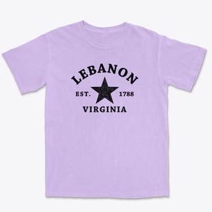 Lebanon Virginia Star Premium Heavyweight T-shirt