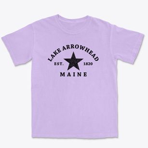 Lake Arrowhead Maine Star Premium Heavyweight T-shirt