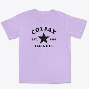 Colfax Illinois Star Premium Heavyweight T-shirt