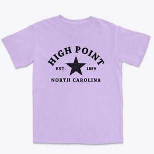 High Point North Carolina Star Premium Heavyweight T-shirt