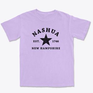 Nashua New Hampshire Star Premium Heavyweight T-shirt