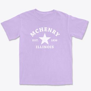Mchenry Illinois Star Premium Heavyweight T-shirt