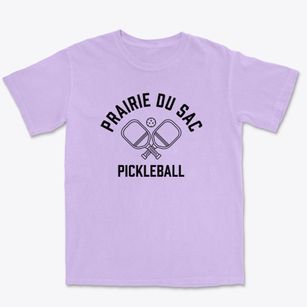 Prairie Du Sac Wisconsin Pickleball Premium Heavyweight T-shirt