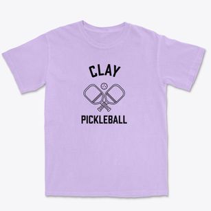 Clay California Pickleball Premium Heavyweight T-shirt