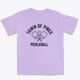 Town Of Pines Indiana Pickleball Premium Heavyweight T-shirt