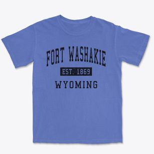 Fort Washakie Wyoming Classic Established Premium Heavyweight T-shirt