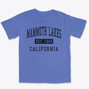 Mammoth Lakes California Classic Established Premium Heavyweight T-shirt