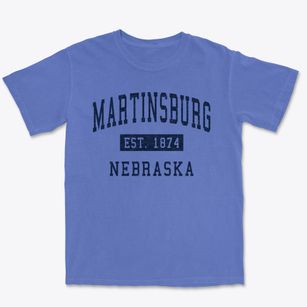 Martinsburg Nebraska Classic Established Premium Heavyweight T-shirt