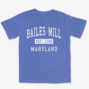 Bailes Mill Maryland Classic Established Premium Heavyweight T-shirt