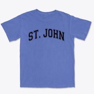 Saint John Lutheran School Varsity Arch Premium Heavyweight T-shirt