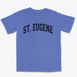 Saint Eugene Catholic School Varsity Arch Premium Heavyweight T-shirt