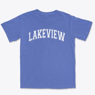 Lakeview Middle School Varsity Arch Premium Heavyweight T-shirt