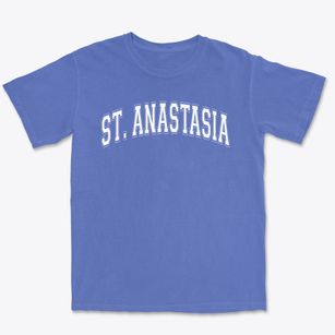 Saint Anastasia School Varsity Arch Premium Heavyweight T-shirt