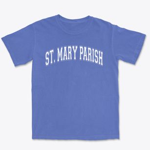 St. Mary Parish Varsity Arch Premium Heavyweight T-shirt
