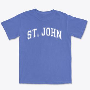 Saint John The Baptist School Varsity Arch Premium Heavyweight T-shirt