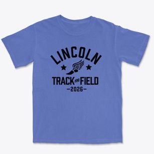 Lincoln Junior High School Track and Field Premium Heavyweight T-shirt