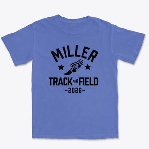 Miller Elementary School Track and Field Premium Heavyweight T-shirt