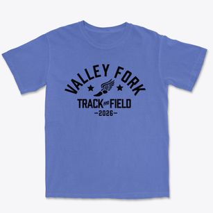 Valley Fork Elementary School Track and Field Premium Heavyweight T-shirt