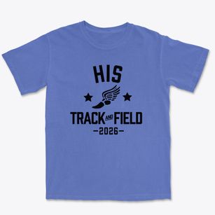 His Academy Christian Track and Field Premium Heavyweight T-shirt
