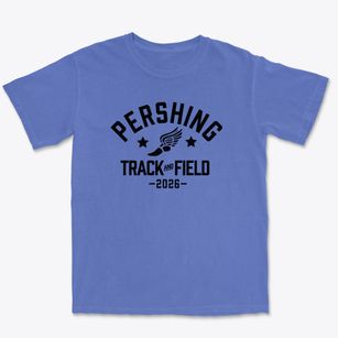 Pershing Elementary School Track and Field Premium Heavyweight T-shirt