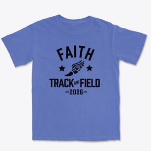 Faith Baptist Academy Track and Field Premium Heavyweight T-shirt