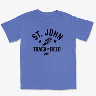 Saint John Lutheran School Track and Field Premium Heavyweight T-shirt
