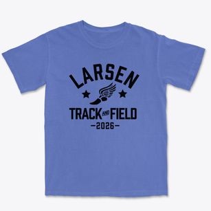 Larsen Christian Academy Track and Field Premium Heavyweight T-shirt