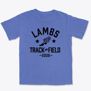 Lambs Gate Nursery Track and Field Premium Heavyweight T-shirt