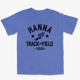 Hanna Elementary School Track and Field Premium Heavyweight T-shirt
