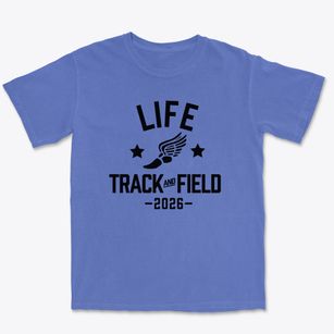Life Christian School Track and Field Premium Heavyweight T-shirt