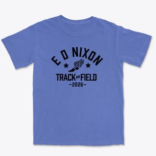 E D Nixon Elementary School Track and Field Premium Heavyweight T-shirt