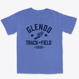 Glendo School Track and Field Premium Heavyweight T-shirt