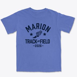 Marion Elementary School Track and Field Premium Heavyweight T-shirt