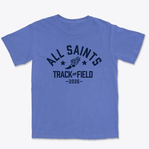 All Saints Junior High School Track and Field Premium Heavyweight T-shirt