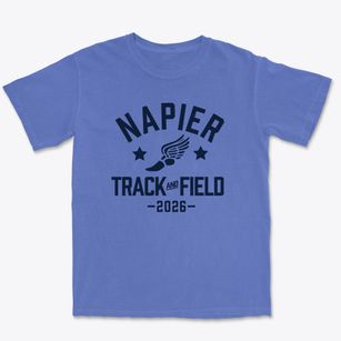 Napier Elementary Enhanced Option School Track and Field Premium Heavyweight T-shirt