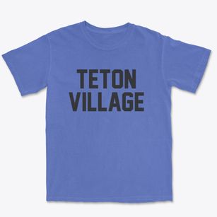 Teton Village Wyoming Classic Block Premium Heavyweight T-shirt