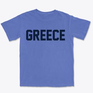 Greece New York Classic Block Premium Heavyweight T-shirt