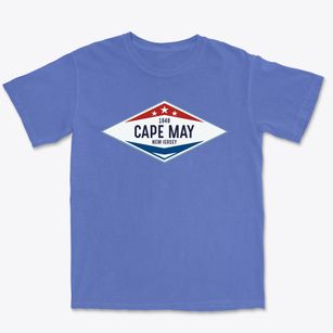 Cape May New Jersey Diamond Star Premium Heavyweight T-shirt