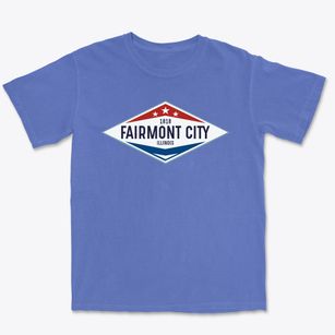 Fairmont City Illinois Diamond Star Premium Heavyweight T-shirt