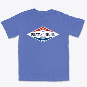 Pleasant Prairie Wisconsin Diamond Star Premium Heavyweight T-shirt