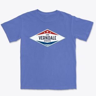Verndale Minnesota Diamond Star Premium Heavyweight T-shirt