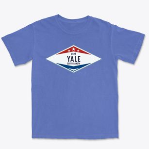 Yale South Dakota Diamond Star Premium Heavyweight T-shirt