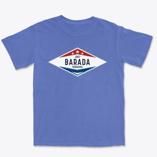 Barada Nebraska Diamond Star Premium Heavyweight T-shirt