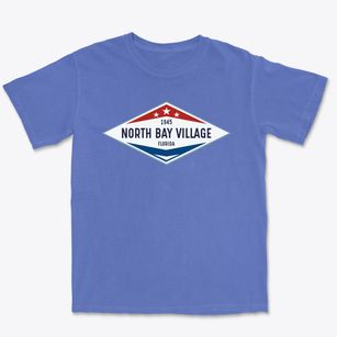 North Bay Village Florida Diamond Star Premium Heavyweight T-shirt