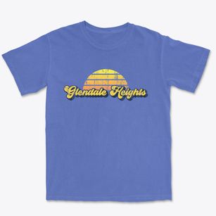 Glendale Heights Illinois Sublime Sunset Premium Heavyweight T-shirt