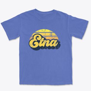 Etna Maine Sublime Sunset Premium Heavyweight T-shirt