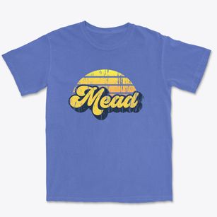 Mead Wisconsin Sublime Sunset Premium Heavyweight T-shirt