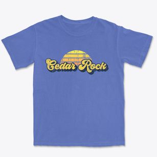 Cedar Rock North Carolina Sublime Sunset Premium Heavyweight T-shirt