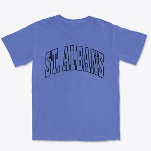St. Albans Maine Trendy Block Premium Heavyweight T-shirt