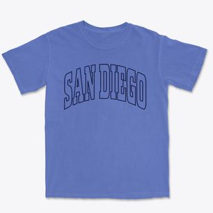 San Diego California Trendy Block Premium Heavyweight T-shirt